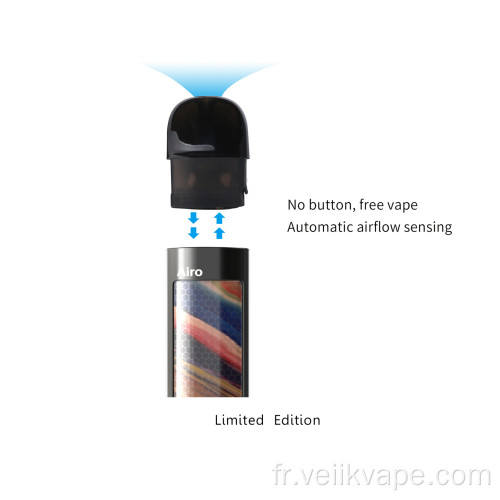 Système de pod ouvert en verre 3D Veiik vape